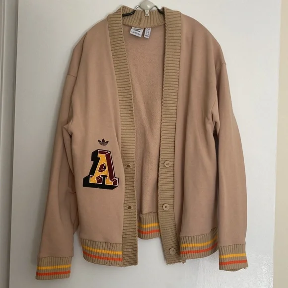 Adidas Beige Cardigan with Letter Patch - Picture 3 of 7
